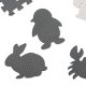 Kids Foam Floor Puzzle Mat Animals - 9 pcs, 30x30cm