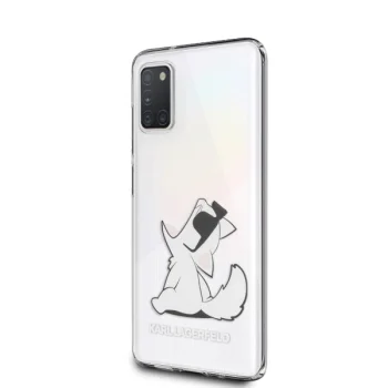 Karl Lagerfeld Choupette Fun vāciņš Samsung Galaxy A31, caurspīdīgs