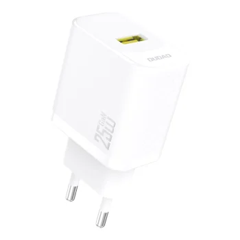 Dudao A27S 25W GaN USB-A lādētājs - Balts