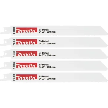 Сабельные полотна Makita P-04949 BiM 200 мм 24 TPI, 5 шт.