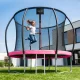 4FIZJO PRO Kids Garden Trampoline 252 cm 8FT, Pink and Black