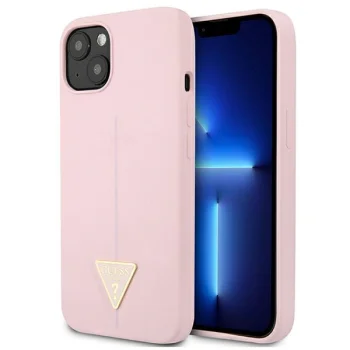 Чехол Guess Silicone Triangle для iPhone 13 mini, фиолетовый
