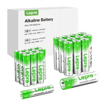 Комплект щелочных батареек LEPRO AA / AAA 1.5V 24 шт. PR130003-24