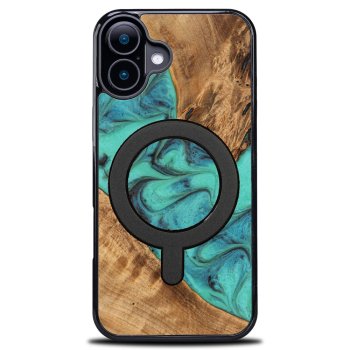 Bewood Unique case for iPhone 16 - Turquoise with MagSafe