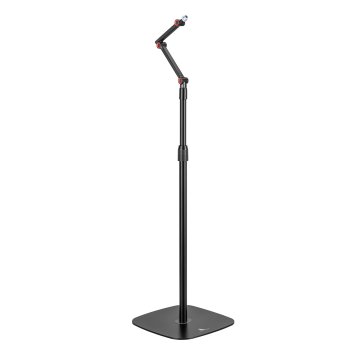 Maclean MC-337 Metal Microphone Stand, Adjustable Height, Black