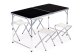 Saliekams tūrisma galds ar 4 ķeblīšiem MultiGarden, melns