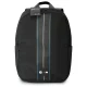 BMW mugursoma BMBP15COMPVVSKL 16", melna, neilona, ar zilu svītru | Backpack BMBP15COMPVSKL 16" Black Nylon...