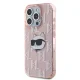 Karl Lagerfeld IML Choupette Head & Monogram Case for iPhone 15 Pro, Pink