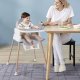 Bērnu Daudzfunkcionāls Barošanas Ēdināšanas Krēsls Krēsliņš Galds 6-in-1, Pelēks | Multifunctional Baby Kids...