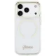 Чехол Guess IML Script Metal MagSafe для iPhone 17 Pro Max, прозрачный
