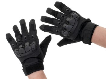 Taktiskie Militārā Moto Sporta Aizsargcimdi, L, Melni | Military Sports Protective Motorcycle Gloves Black