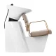 Gabbiano Porto Hairdressing Washbasin with Chair, Beige/Gold