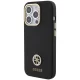 Guess Silicone Logo Strass 4G vāciņš Apple iPhone 15 Pro, Melns