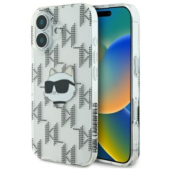 Apple iPhone 16 6.1'' Karl Lagerfeld IML Choupette Head Electroplated Cover Case, Clear | Telefona Vāciņš Maciņš...