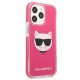 Apple iPhone 13 Pro 6.1\'\' Karl Lagerfeld Choupette Head Case Cover, Fuchsia