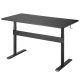 Эргономичный стол Ergo Office ER-453, черный, 140x68см