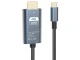 USB-C uz HDMI kabelis 4K 60Hz, 1.8m adapteris datoram un telefonam