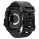Spigen Rugged Armor Pro siksniņa ar korpusu Apple Watch 10 46mm, Melna
