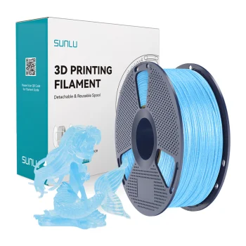 Филамент SUNLU PLA Twinkling 1.75 мм 1 кг (Shiny Blue)