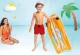 Intex 58165 piepūšamais peldēšanas dēlis ar rokturiem bērniem, oranžs