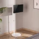 Maclean MC-970W mobilais grīdas statīvs monitoram/TV 17-35\", balts