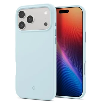 Силиконовый чехол Spigen Silicone Fit MagSafe для iPhone 17 Pro - Синий
