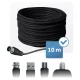 Berdsen BD-955 aktīvā iekštelpu un āra TV antena DVB-T2 4K, melna