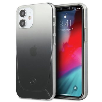 Mercedes iPhone 12 mini Case Transparent Line, Black