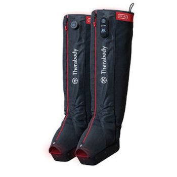 Therabody JetBoots PRO Plus Wireless Compression Boots Small Black/Red