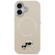 Чехол MagSafe Karl Lagerfeld Karl & Choupette Pins для iPhone 17 — бежевый