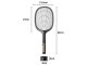 Electric Fly Swatter with UV Lamp and Stand, Black