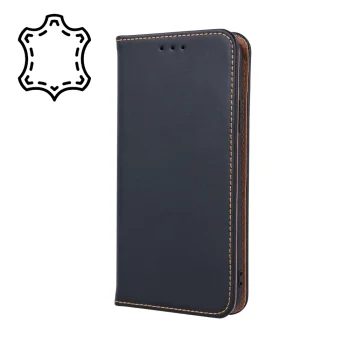 Samsung Galaxy S10 (G973F) Genuine Leather Cover Case, Black | Telefona Vāciņš Maciņš Apvalks Grāmatiņa