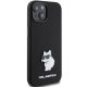 Karl Lagerfeld iPhone 15 Plus vāciņš Silicone Metal Pin, melns
