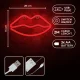 Светодиодный неон Forever Light Губы, красный (USB / батарейки)