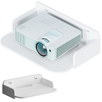 Sienas plaukts grāmatām un ziediem – balts matēts