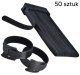 Reusable Hook and Loop Cable Ties 50 Pcs, Black