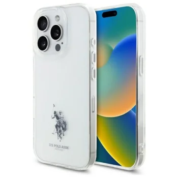 US Polo USHCP15XUSMT iPhone 15 Pro Max 6,7\" Caurspīdīgs/caurspīdīgs IML apdrukāts dubultā zirga logotips | 6.7\"...