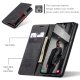 Samsung Galaxy A16 4G / 5G ( SM-A166 / SM-A165 ) CASEME Wallet Magnetic Leather Case Cover, Black | Telefona Vāciņš...