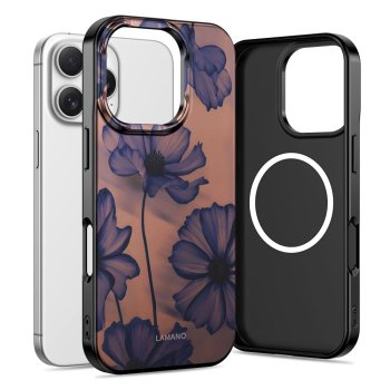 Tech-Protect Lamano MagSafe vāciņš iPhone 16 Pro Max – brūni-violets | Phone Case Cover