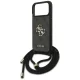 Guess 4G Lielā Logotipa Siksniņas Crossbody Maciņš priekš iPhone 17 Pro Max - Melns | Big Logo Cord Stap Phone...