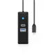 Orico PWCUR-C3 3-portu USB centrmezgls (USB-A 3.0, USB-C 3.0, RJ45), 0.5m, melns