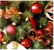 Christmas Tree Baubles 100 pcs + Star, Red