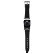 Karl Lagerfeld Saffiano Monogram siksniņa Apple Watch 38/40/41 mm - melna | strap for 38/40/41mm black