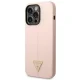 Guess Silicone Triangle чехол для iPhone 14 Pro Max розовый