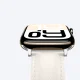 AmazingThing Class Band ādas siksniņa Apple Watch 45 / 46 / 49 mm, gaiši bēša