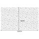 Ruhhy Christmas Tablecloth with Snowflakes, 220x140 cm, White/Silver