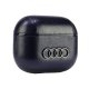 Audi Leather Big Logo maciņš Apple AirPods 3 Melns