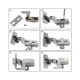 LED Cabinet Hinge Lights, 10 Pcs, Grey