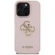 Guess Grained Big 4G Logo vāciņš Apple iPhone 16 Pro rozā