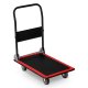 Humberg HM-505 Platformas transporta ratiņi, 150 kg, melni/sarkani